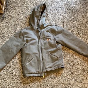 Carhartt hooded jacket brown MEDIUM